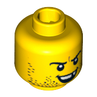 Lego hlava, žlutá (6038470, 6062944)